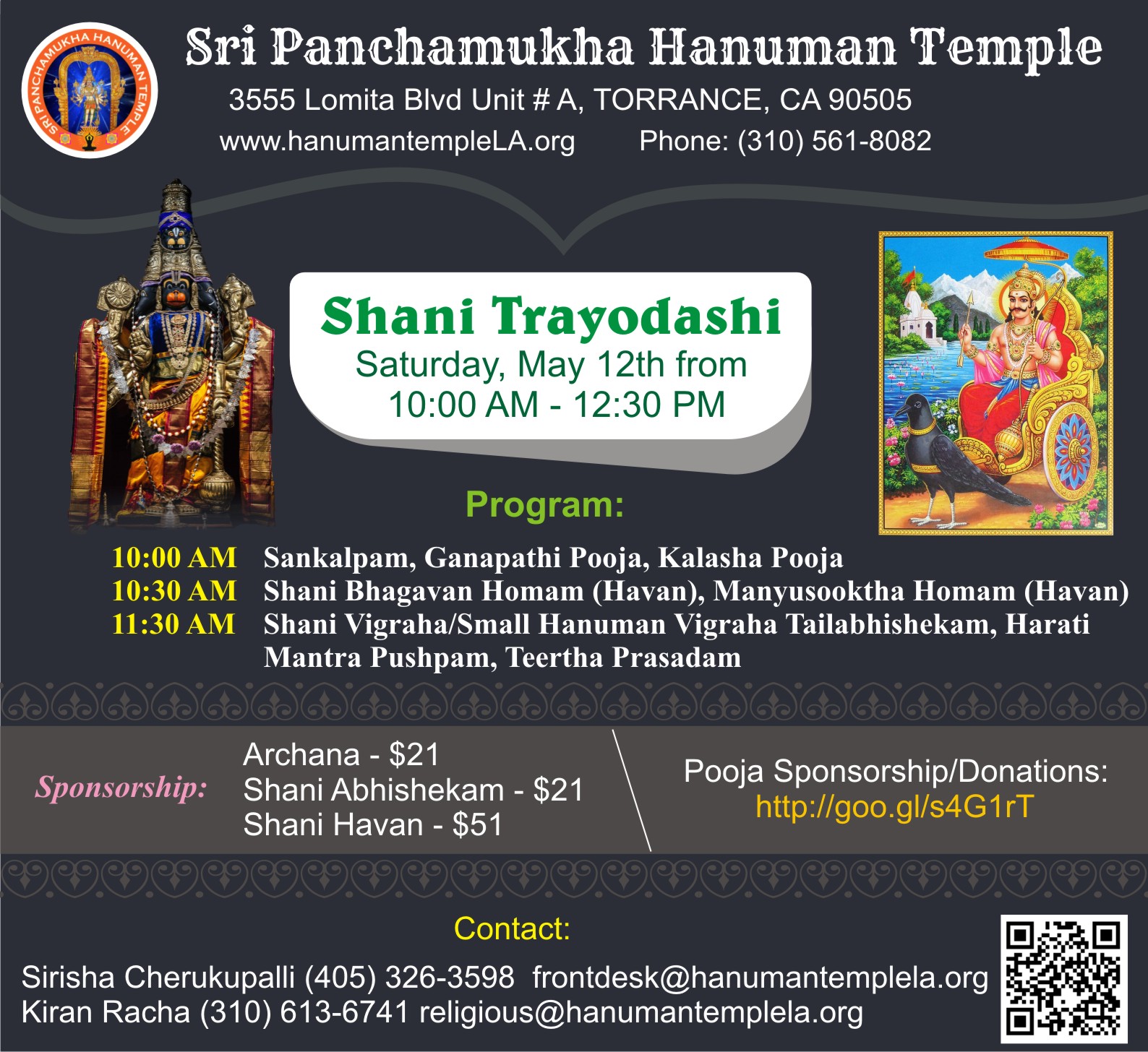 Shani Trayodashi Sri Panchamukha Hanuman Temple And Religious Academy